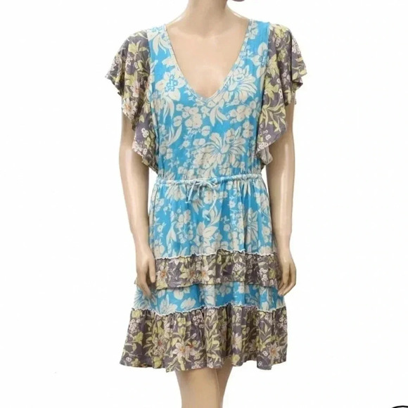 Anthropologie Daily Practice Tiered Ruffle Mini Dress NEW WITH TAG - Picture 6 of 7
